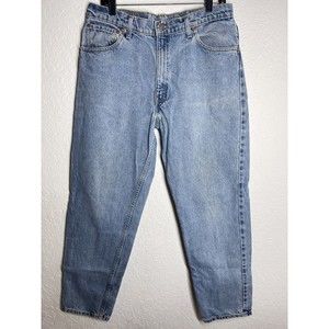 Vintage 90s Levis 550 Red Tab Jeans Size 36x31 (34x31) Light Wash Denim USA